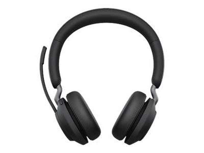 Jabra evolve2 65 uc stereo wireless on-ear office headset bluetooth 5.0 USB-a link 380a 3-mic 40mm speakers 37h battery busylight black-null