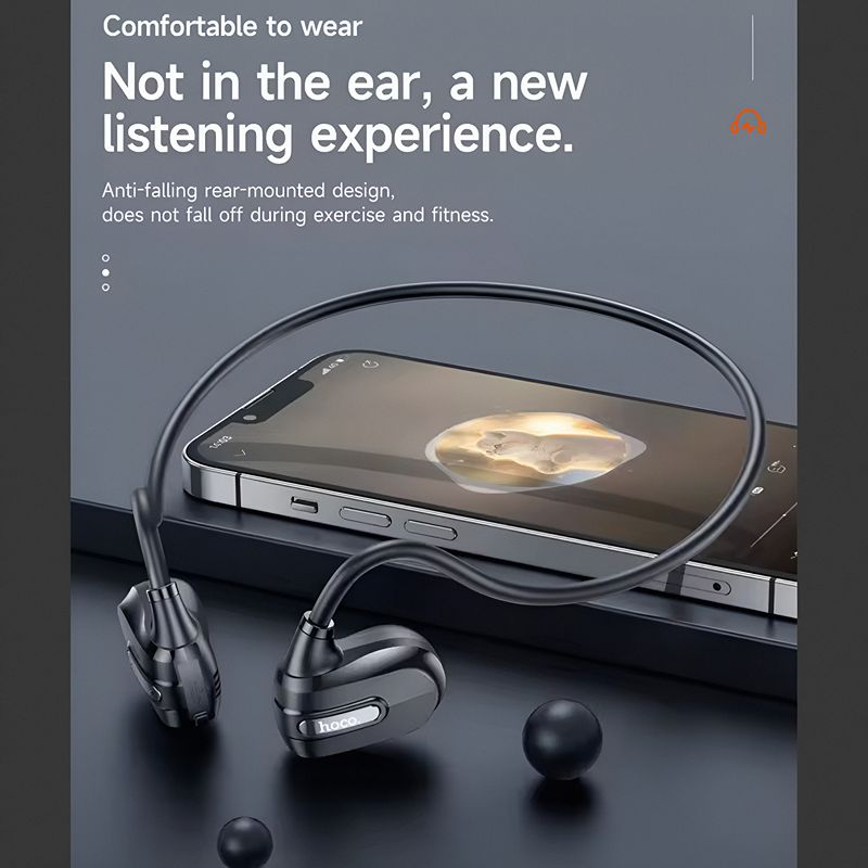 Hoco e63 &alpha;&sigma;ύ&rho;&mu;&alpha;&tau;&alpha; &alpha;&kappa;&omicron;&upsilon;&sigma;&tau;&iota;&kappa;ά &tau;ύ&pi;&omicron;&upsilon; bone contuction bluetooth, , medium-null