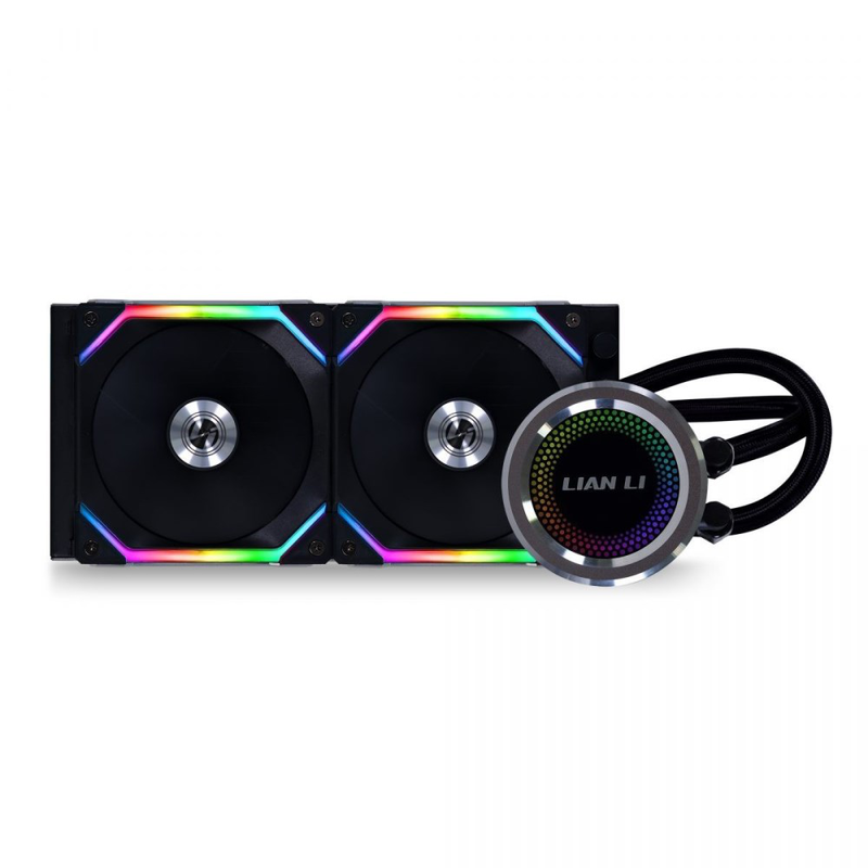 Lian li galahad 240 with sl120 fans 240mm rgb water/liquid CPU cooler-null