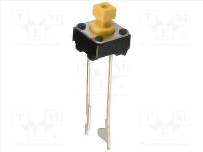 Tact switch 1-position 0.05a/24vdc 6x6mm x2pcs, , medium