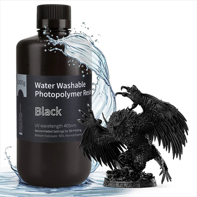 Washable resin elegoo 3d 1kg black, Black, medium