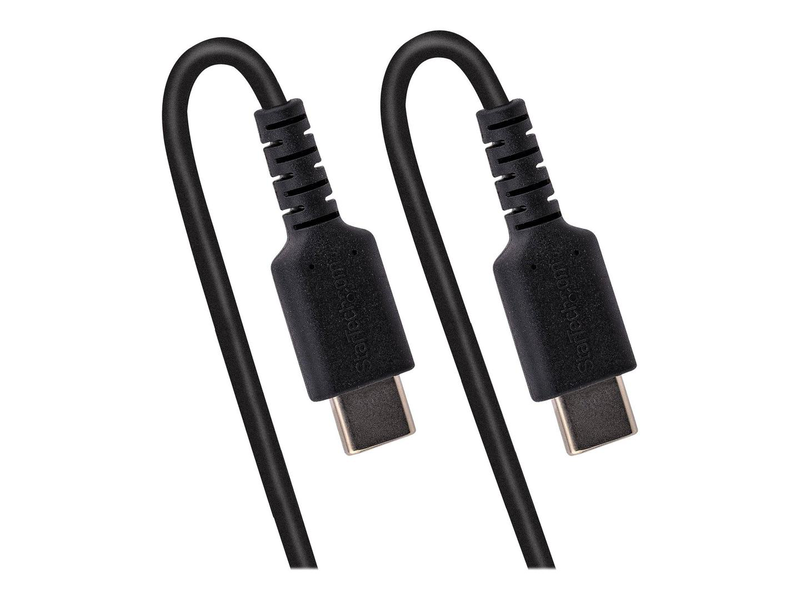 Startech.com 1m USB-c charging cable, coiled heavy duty fast charge & sync USB-c cable, USB 2.0 Type-C cable, rugged aramid fiber, / USB-c (m) to USB-c (m) / USB 2.0 / 3 a / 1 m, , medium-null