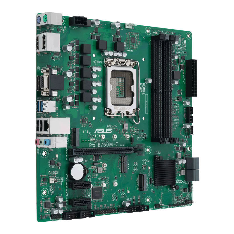 Asus motherboard lga1700 matx ddr5 pro b760m-c-csm, , medium-null