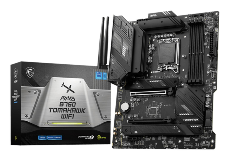 Msi mag b760 tomahawk Wi-Fi atx lga1700 ddr5 motherboard Wi-Fi 6e 2.5G lan, , medium-null