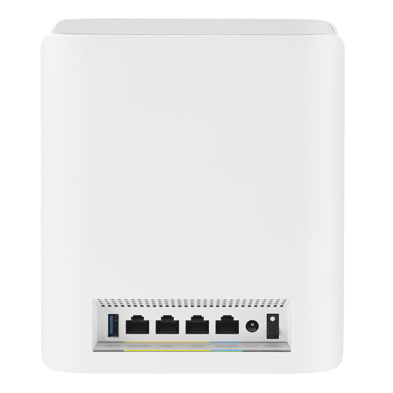 Asus zenWi-Fi bt8 tri-band Wi-Fi 7 mesh router 1-pack be14000 6GHz dual 2.5G mlo aimesh 3000 sq ft white-null