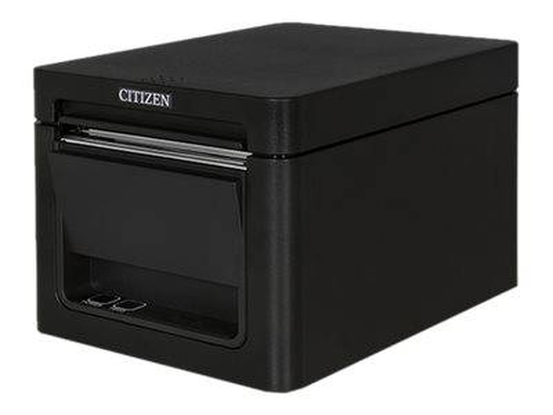 Citizen ct-e651 cte651xnebx thermal pos receipt printer 203dpi 300mm/sec 80mm roll USB auto-cutter ipx1 black-null