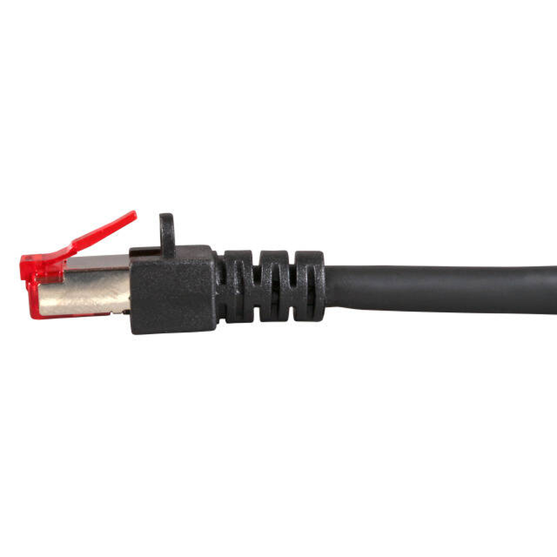 Efb-elektronik / patch cable / rj-45 (m) to rj-45 (m) / 0.25 m / sftp / cat 6 / booted, halogen-free / black-null