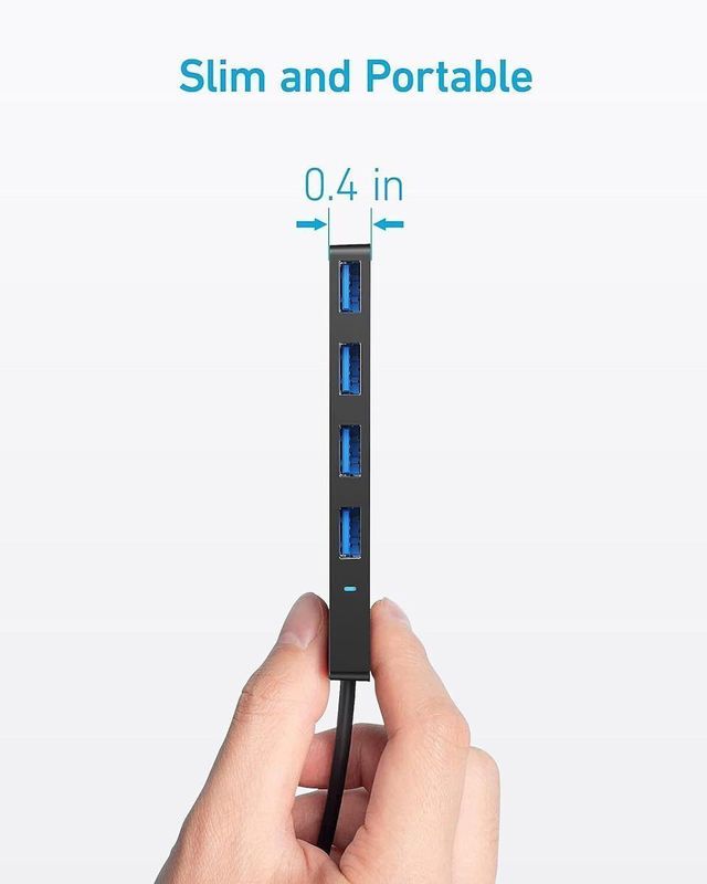 Anker work hub USB-c 4-ports black, , medium-null