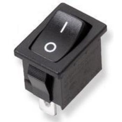On-off rocker switch, black, , medium