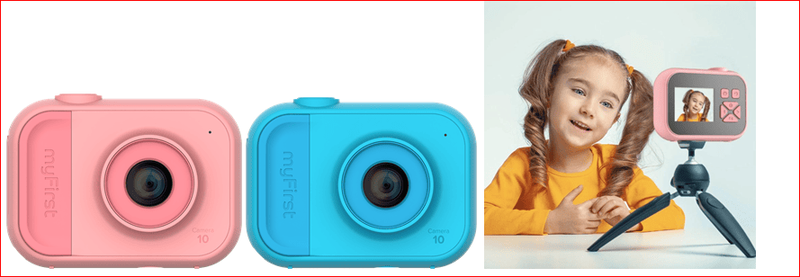 Myfirst camera 10 miniature dslr camera for kids, 5mp. Photo & videos, free 4GB microsd card, , medium-null