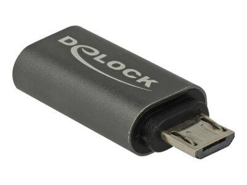 Delock USB-c to micro-USB type b adapter, 2.8 cm, anthracite-null