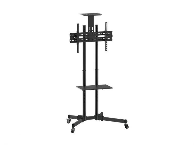 Equip TV trolley (standalone) 1.5m high with shelf holds one 37" to 70" TV-null
