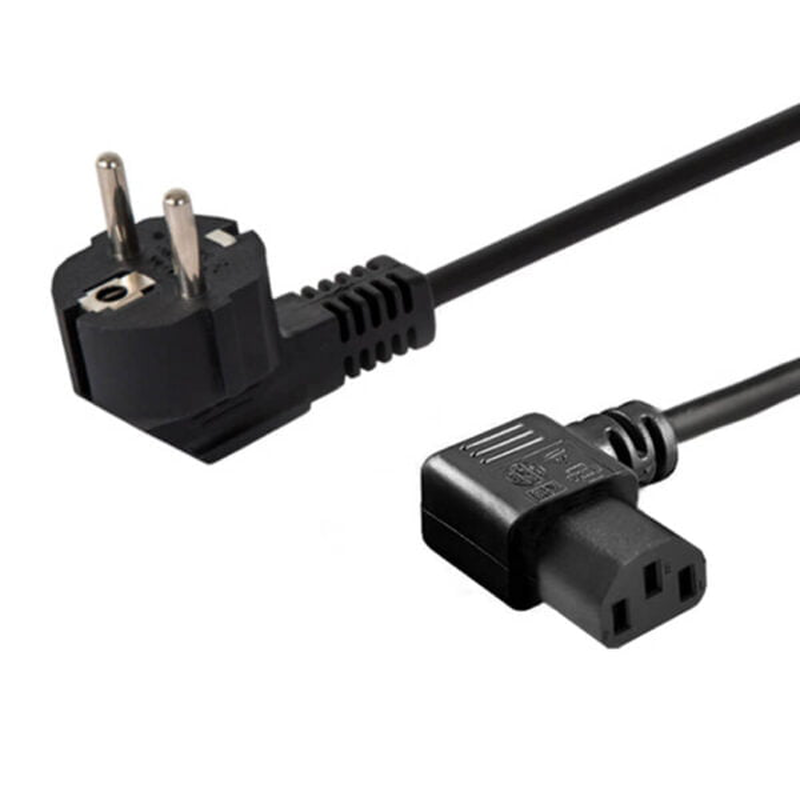 Savio cl-116 power cable schuko (m) angled  iec c13 1.8m-null