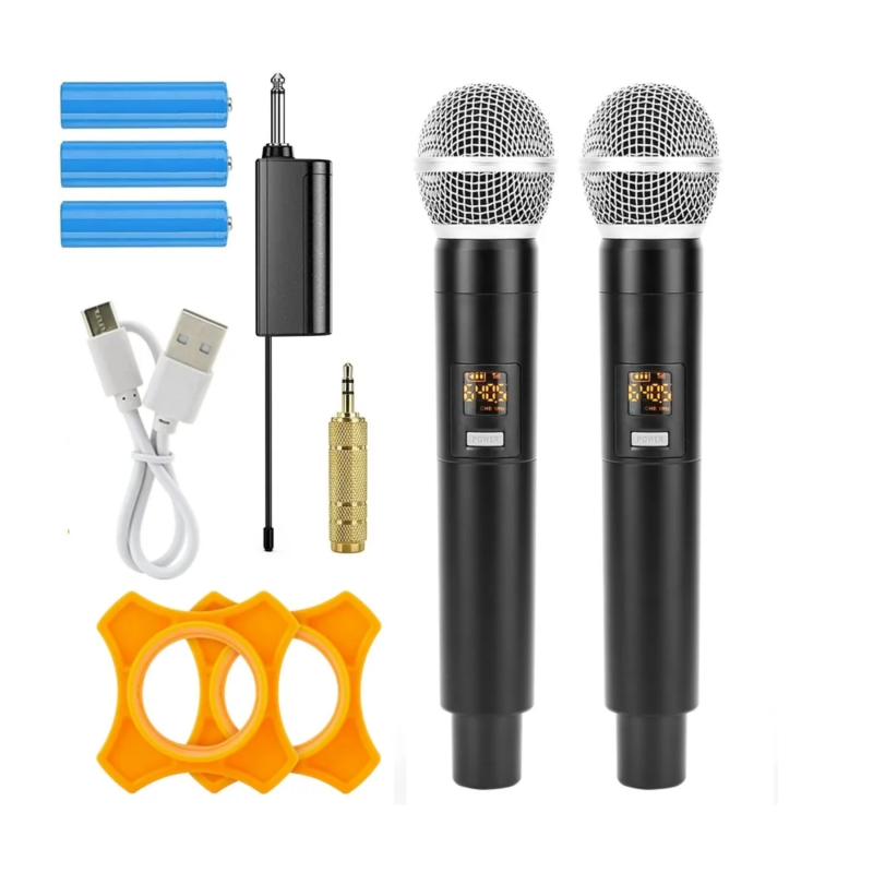 Pair wireless handheld microphones aσύρματα μικρόφωνα, , medium image number null