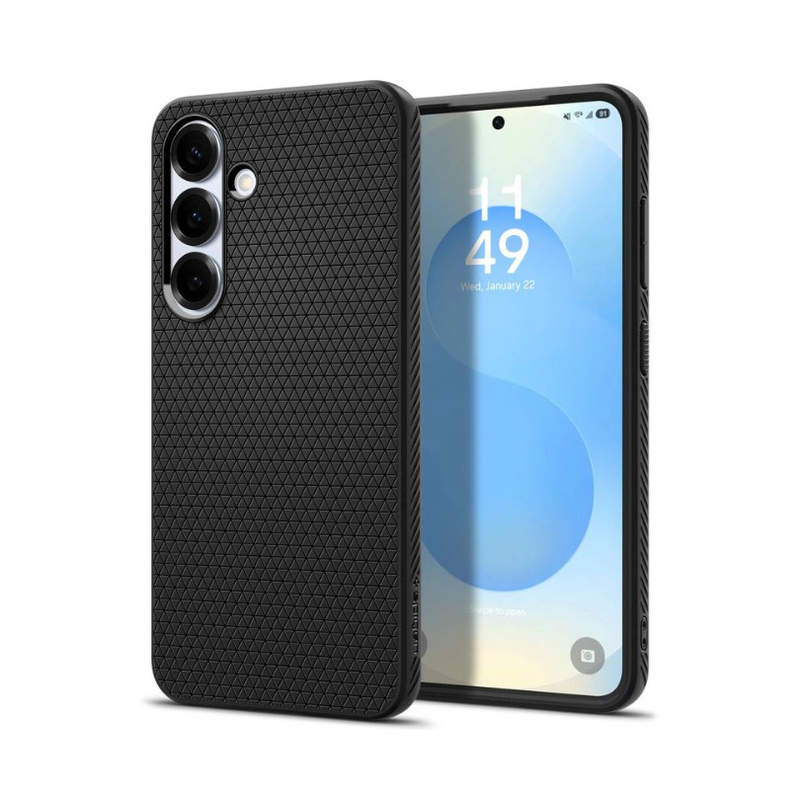 Product image: Samsung galaxy s25 spigen liquid Air case matte black, , medium-null