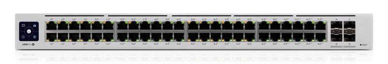 Ubiquiti unifi switch pro 48 poe usw-pro-48-poe 48-port gigabit layer 3 poe++ switch 600w 4x 10g sfp+ touchscreen-null