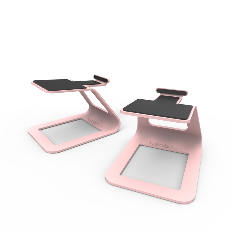 Kanto se2 elevated desktop speaker stands for small speakers - pink, pair-null