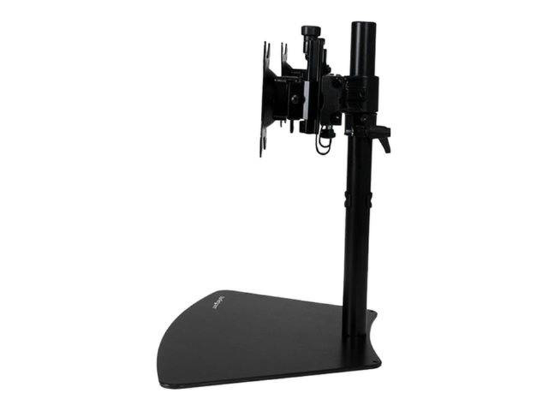 Startech.com armbarduo dual monitor desktop stand for two 12-24 inch displays 8kg crossbar tilt black-null