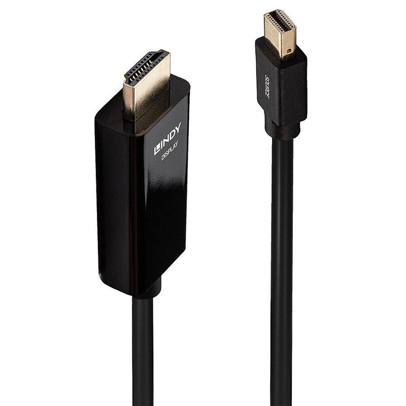Lindy - video / audio cable - mini displayport (m) to HDMI (m) - 3 m - passive, 4k support, , medium-null