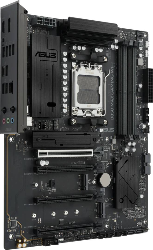 Asus b850 max gaming Wi-Fi AMD b850 am5 atx motherboard ddr5 pcie 5.0 3x m.2 Wi-Fi 6e 2.5GBe aura sync black-null