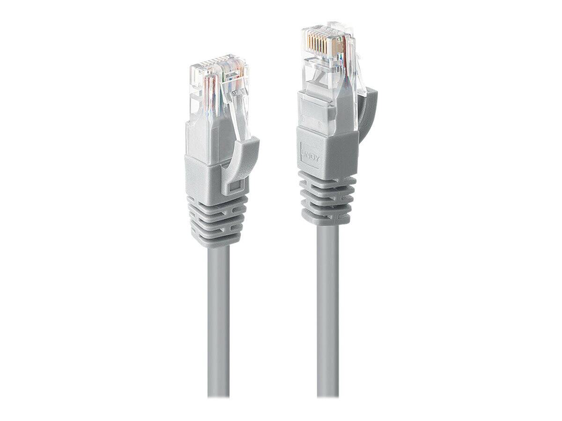 Lindy - network cable - rj-45 (m) to rj-45 (m) - 50 cm - utp - cat 6 - molded, snagless, stranded - grey-null