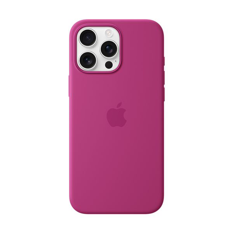iPhone 16 pro max silicone case with MagSafe fuchsia-null