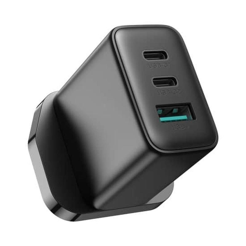 Joyroom  fast charger 2 x Type-C & 1 x USB-a  32w black uk jr-tcf10, , medium-null