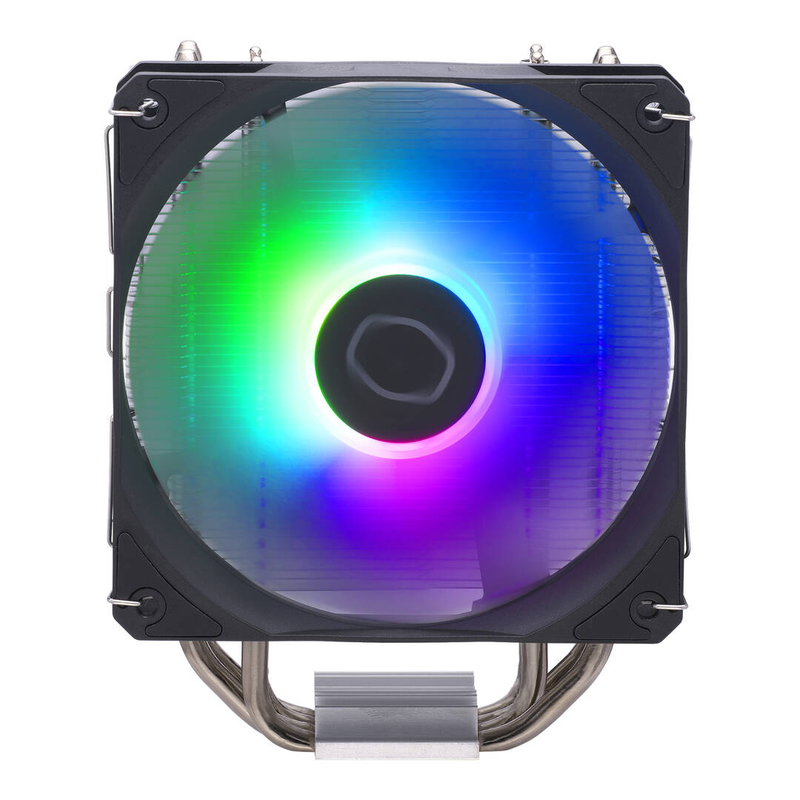 Cooler master hyper 212 spectrum v3 rr-s4na-17pa-r1 single-tower CPU cooler 4 heatpipes 120mm argb fan intel AMD silver-null