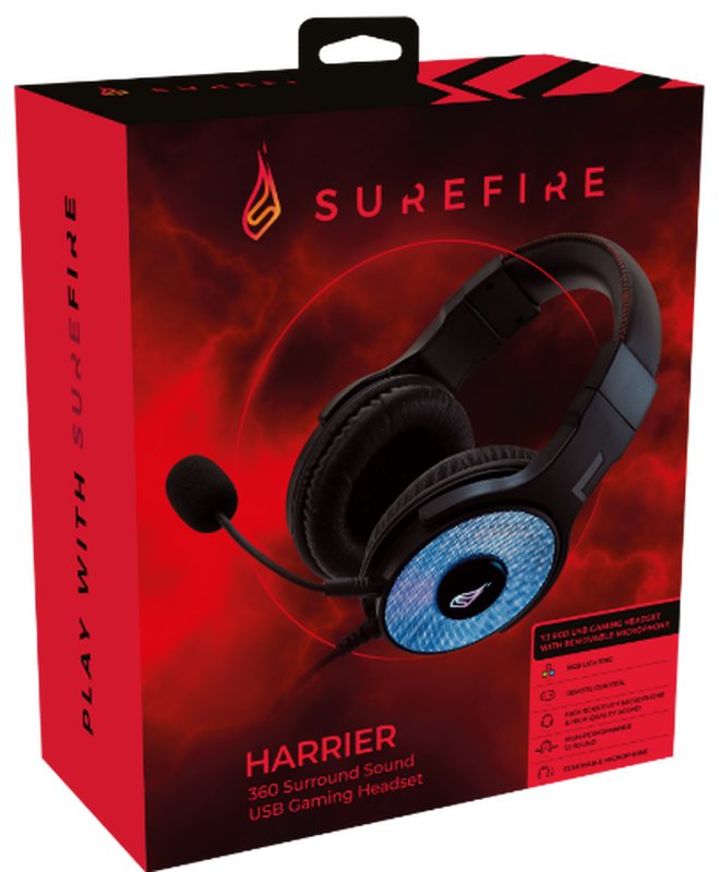 Verbatim harrier 360 surround sound USB gaming headset, , medium image number null