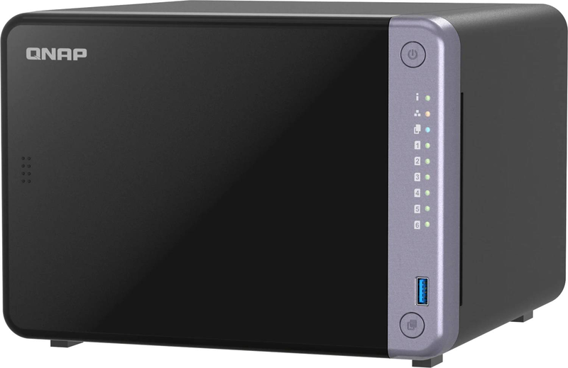 Qnap ts-632x 6-bay nas arm quad-core 4GB ddr4 dual 10GBe sfp+ dual 2.5GBe diskless black ts-632x-4g-null