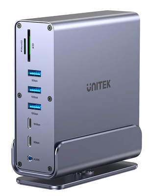 Unitek USB-c hub USB3.1 15in1 triple 4k display d1135a, , medium