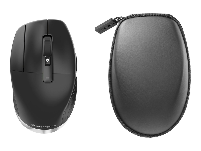 3dconnexion cadmouse pro wireless left - mouse - ergonomic - left-handed - 7 buttons - wireless - bluetooth, 2.4 GHz, USB-c - USB wireless receiver, , medium-null