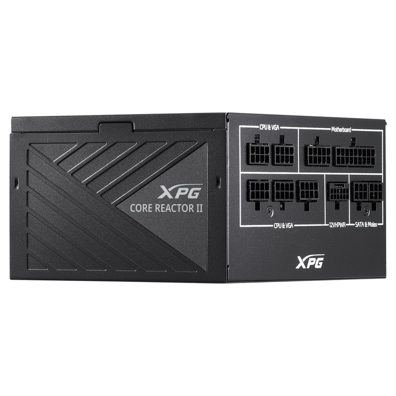 Xpg core reactor II 1000w atx 3.0 fully modular power supply 80 plus gold cybenetics platinum pcie 5.0 12vhpwr black-null