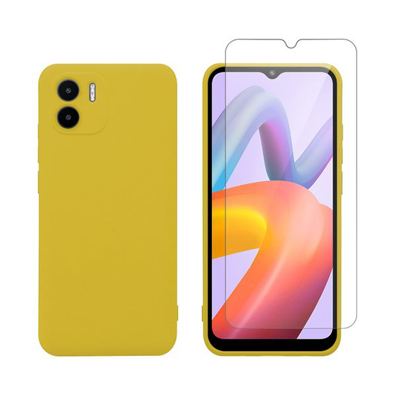 Xiaomi Redmi a2 TPU & tempered glass yellow-null