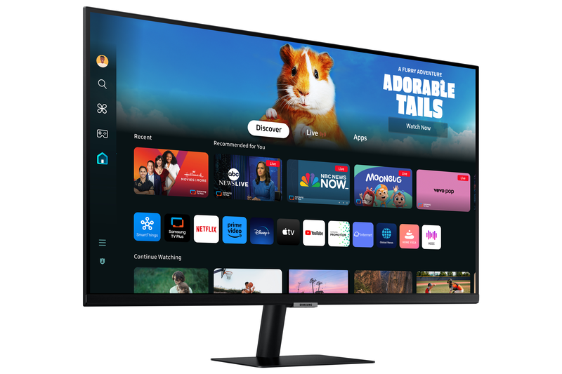 Samsung 27" smart monitor m5 (m50d)FHDwith streaming apps and speakers (ls32dm500eux)-null