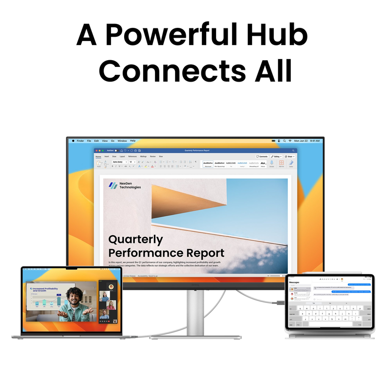 Benq ma270u 27" 4k uhd 90w & 15w pd for MacBook Air pro monitor, , medium-null