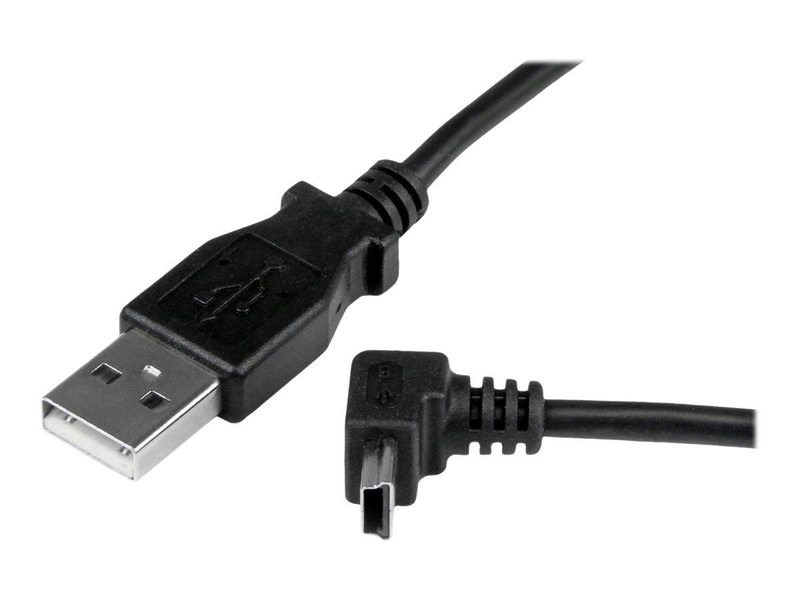 Startech  USBamb1mu 1m USB a to up-angle mini USB b cable m/m USB 2.0 shielded black-null