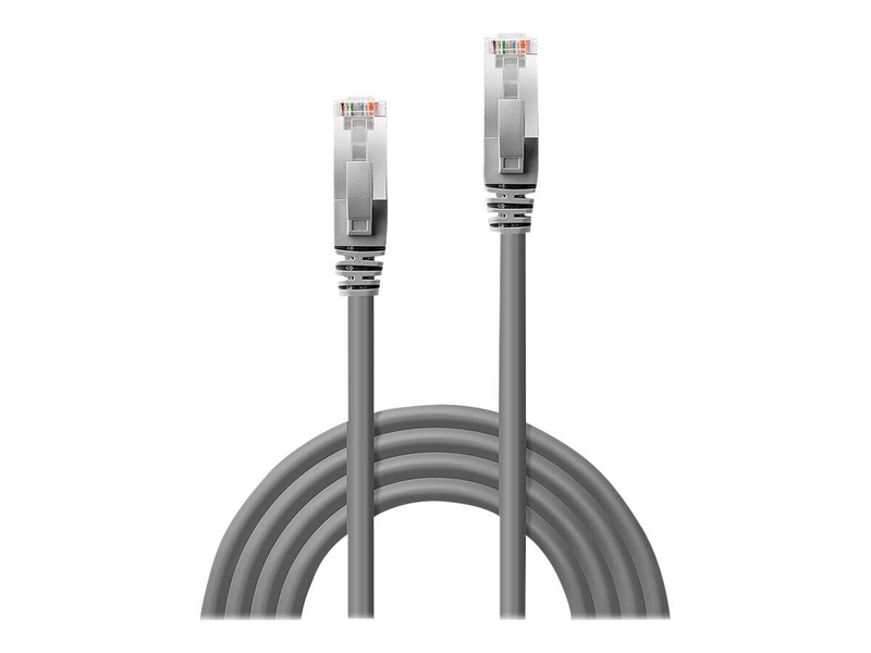 Lindy - patch cable - rj-45 (m) to rj-45 (m) - 10 m - sftp - cat 6 - molded, snagless, stranded - grey-null