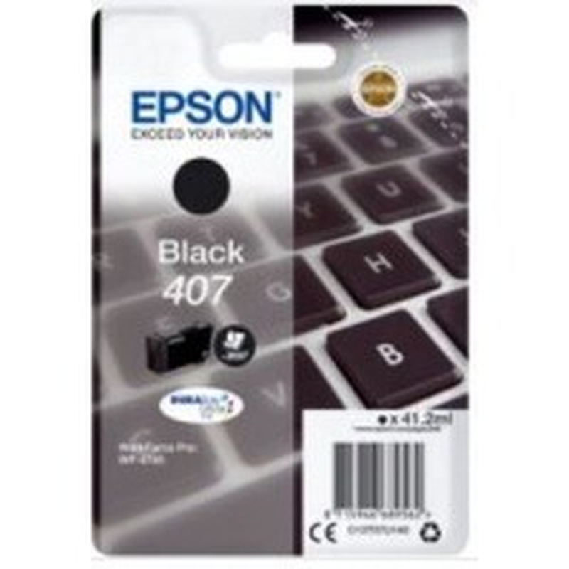 Epson ink cartridge black l 407, for wf-4745dtwf 2600 pages, , medium-null