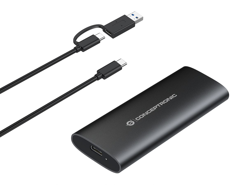 Conceptronic dante04b m.2 sata/nvme SSD enclosure USB 3.2 Gen 2, dual protocol, , medium-null