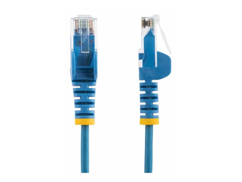 Startech.com 7m blue slim cat6 ethernet cable, snagless, 28awg, lszh / patch cable / rj-45 (m) to rj-45 (m) / 7 m / 3.6 mm / utp / cat 5/5e/6 / ieee 802.3bt / halogen-free, snagless / blue-null