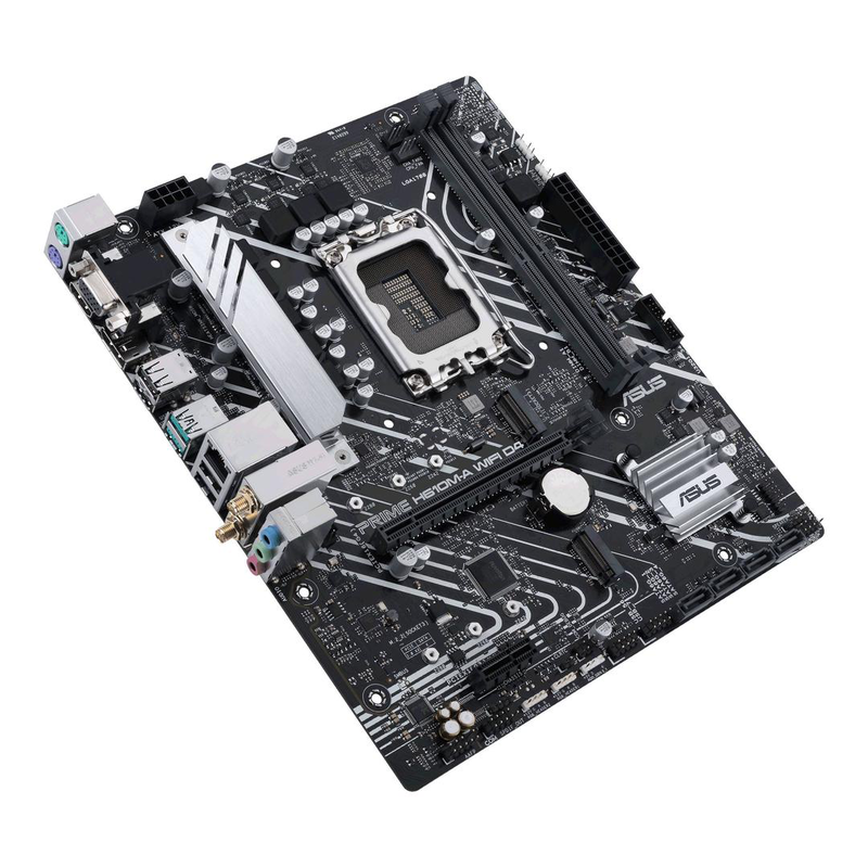 Asus prime h610m-a Wi-Fi d4 micro-atx motherboard lga 1700 intel h610 ddr4 pcie 4.0 dual m.2 Wi-Fi 5 HDMI dp vga black-null