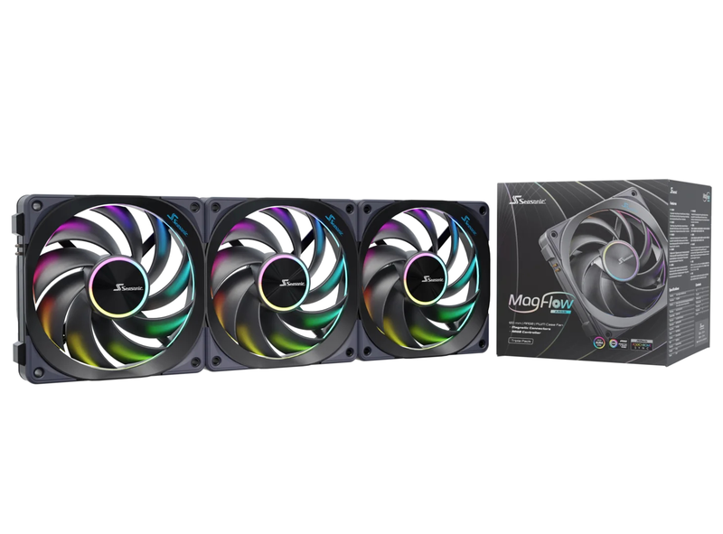 Seasonic magflow argb / fan / 12 cm / 2000 rpm / 2.28 mmh2o / 12 v / black, , medium-null