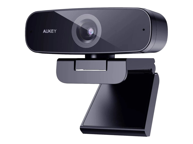 Aukey pc-w3 - webcam - colour - 2 mp - 1920 x 1080 - 1080p - fixed focal - audio - USB, , medium-null