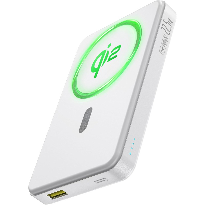 Baseus Airpow &alpha;&sigma;&upsilon;&rho;&mu;&alpha;&tau;&omicron; power bank 10000mAh - &alpha;&sigma;&pi;&rho;&omicron;, , medium-null