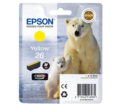 Epson ink cartridge 26 yellow, , medium