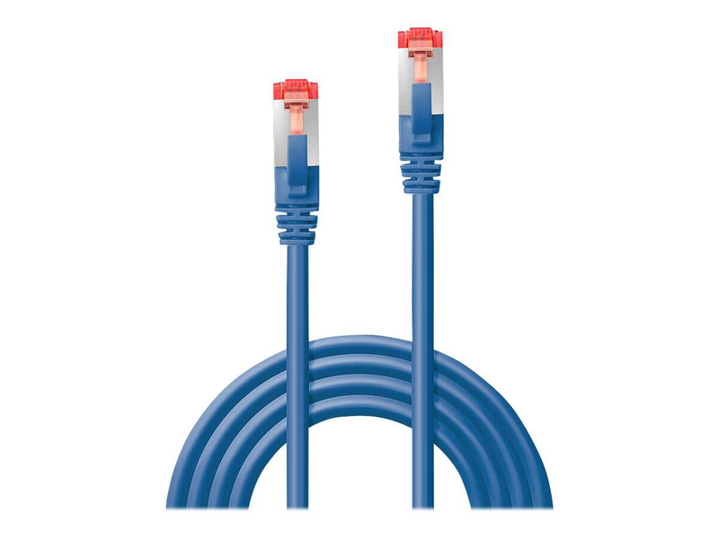 Lindy - patch cable - rj-45 (m) to rj-45 (m) - 50 cm - sftp, pimf - cat 6 - snagless - blue-null
