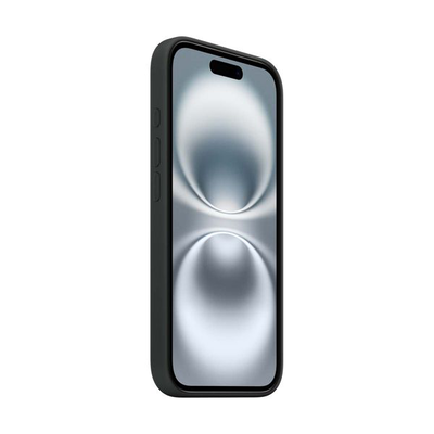 iPhone 16 silicone case with MagSafe black, Black, medium