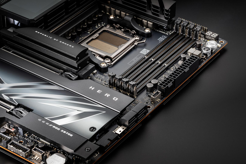 Asus rog crosshair x870e hero atx motherboard socket am5 AMD x870e ddr5 pcie 5.0 5x m.2 Wi-Fi 7 USB4 5GBe black-null