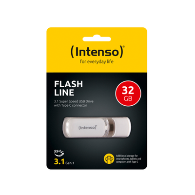 Flash line type c 32GB, White, medium